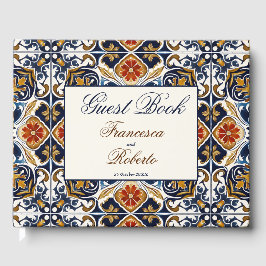 Livro De Visitas Vintage Talavera Azulejo presentes de casamento me