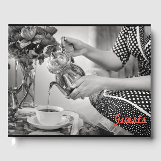 Livro De Visitas Vintage Tea Guest Book