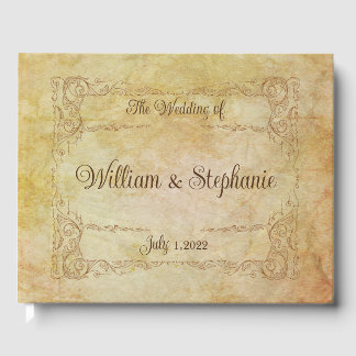 Livro De Visitas Vintage Victorian Romantic Fairytale Weding