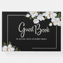 Livro De Visitas Vintage White Rose