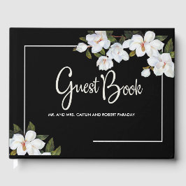 Livro De Visitas Vintage White Rose