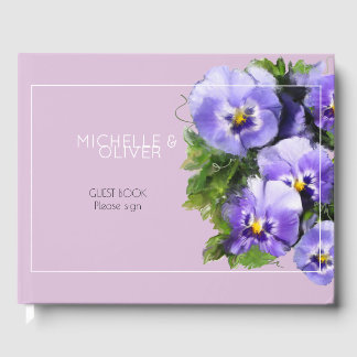 Livro De Visitas Violetas e lavandas