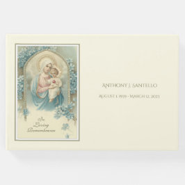 Livro De Visitas Virgem Católica Mary Jesus Memorial Funeral