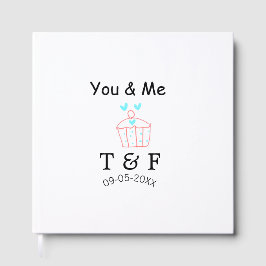 Livro De Visitas Você e eu amamos bolo de xícara vermelho dia dos n