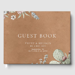 Livro De Visitas Western Cowboy Vintage Southwest Floral Wedding