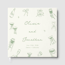 Whimsical Hand Drawn Quirky Green Wedk