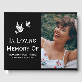 Livro De Visitas White Doves In Loving Memory Tribute Foto