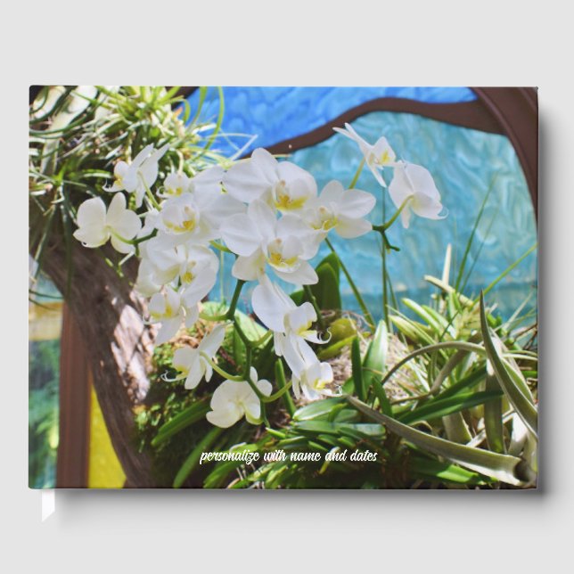 Livro De Visitas White Orchids Guest Book (Frente)