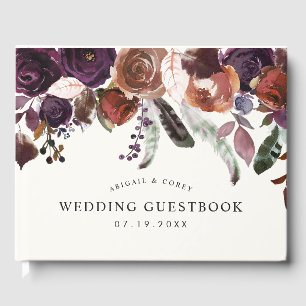 Livro De Visitas Wild Royal Bloom Casamento