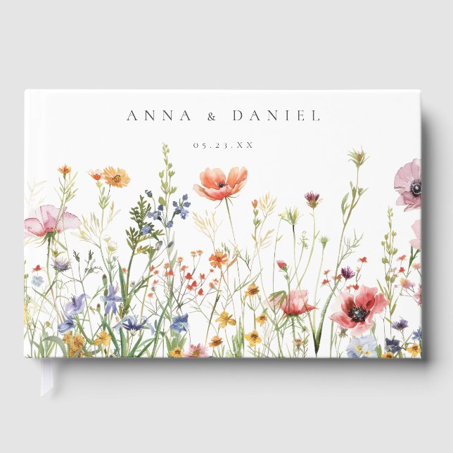 Livro De Visitas Wildflower Wedding (Frente)