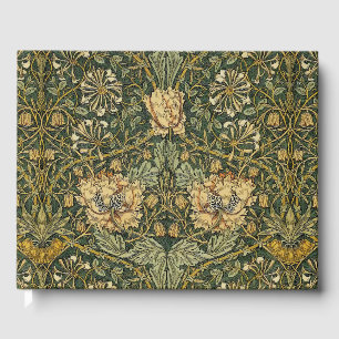 Livro De Visitas William Morris Honeysuckle Verde Amarelo