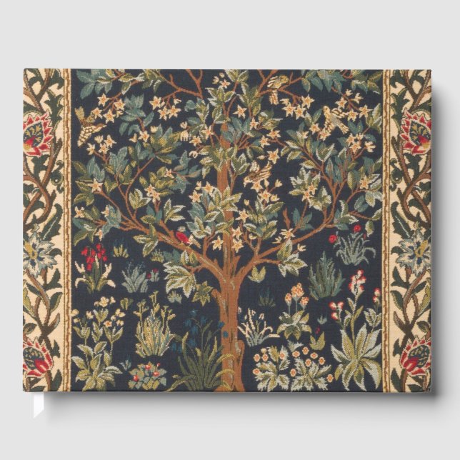 Livro De Visitas William Morris - Original Da Árvore Da Vida (Frente)