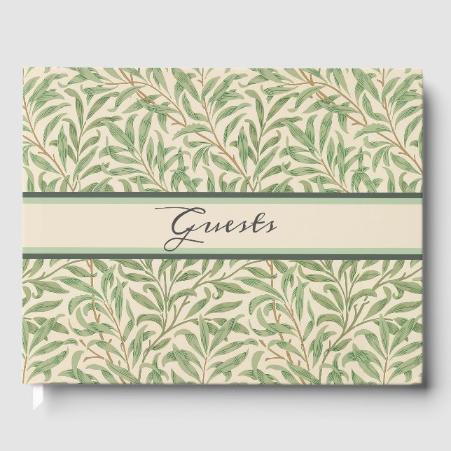 Livro De Visitas William Morris Willow Bough Garden Flower Classic (Frente)
