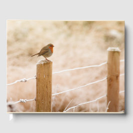 Livro De Visitas Winter Robin Redbreast