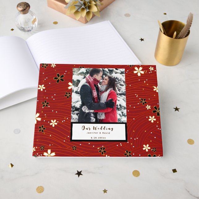 Livro De Visitas Winter Wedding Guest Book (Frente aberta)