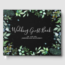 Livro De Visitas Woodland Greenery Wedding