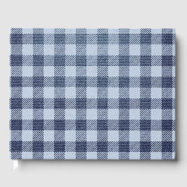 Livro De Visitas Xadrez azul