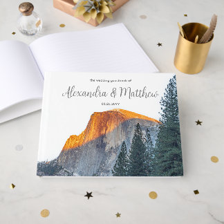 Livro De Visitas Yosemite Half Dome Sunset Wedset Wedset Book