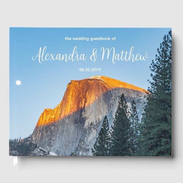 Livro De Visitas Yosemite Half Dome Sunset Wedset Wedset Book (Frente)