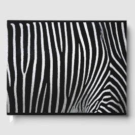 Livro De Visitas Zebra Skin