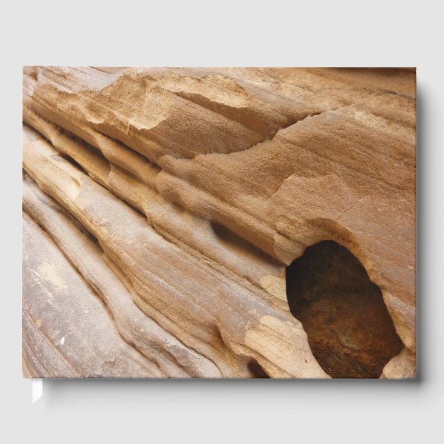 Livro De Visitas Zion Canyon Wall I Abstrato Natureza Fotografia (Frente)