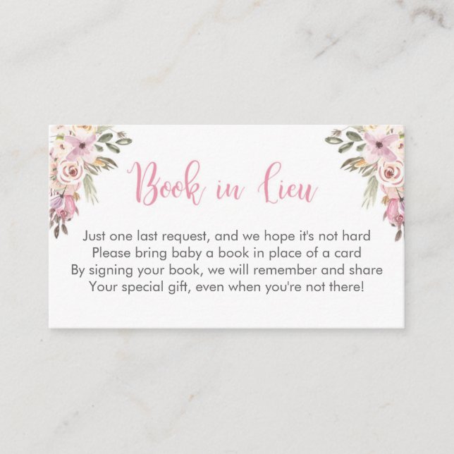 livro do chá de fraldas da floresta em cartões do (Frente)