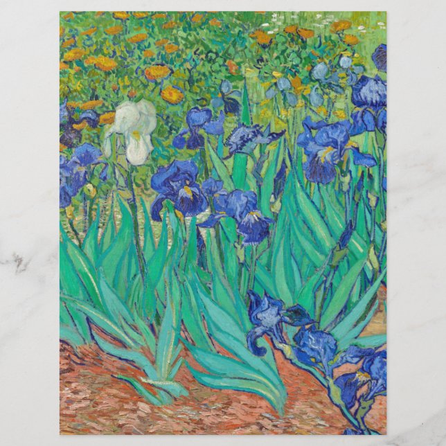 LIVRO DO SCRAPBOOK : VAN GOGH : IRISES : 1889 (Frente)