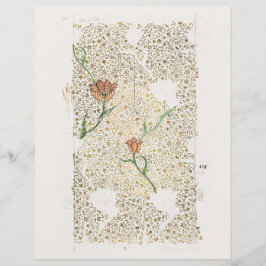 LIVRO DO SCRAPBOOK : WILLIAM MORRIS : GARDEN TULIP