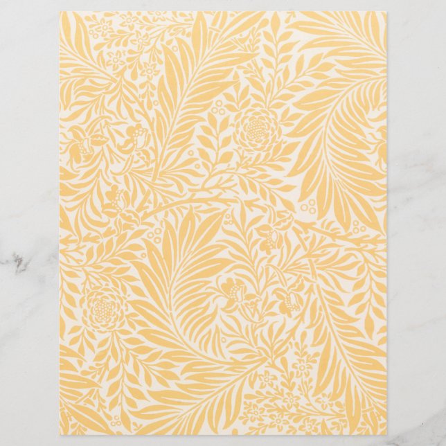 LIVRO DO SCRAPBOOK : WILLIAM MORRIS : LARKSPUR (Frente)