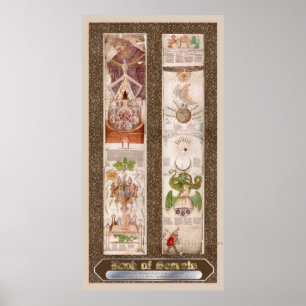 Livro dos Segredos "Visio Mystica" Alchemy Poster