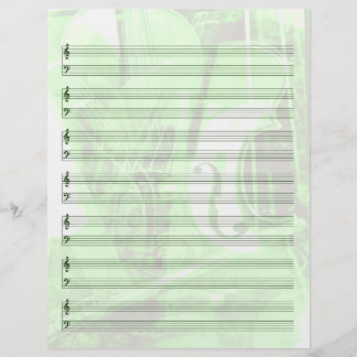 Livro Funcionarios sobre instrumentos em verde