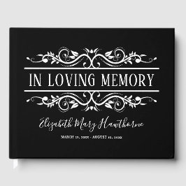 Livro Funeral Negro de Condolências | Memorial