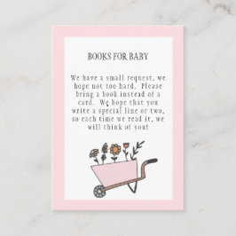 Livro Rosa Pastel para Cartão Bebê