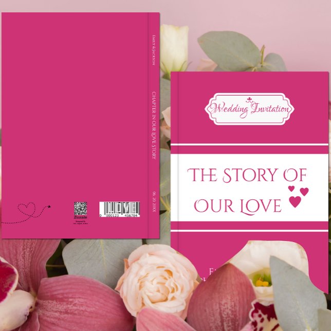 Livro Rosa Personalizado - Convite De Casamento Pe (Criador carregado)