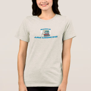 Livro são Camisa-T-Medicina feminina