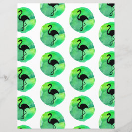 Livro Verde Amarelo Flamingo Patterno