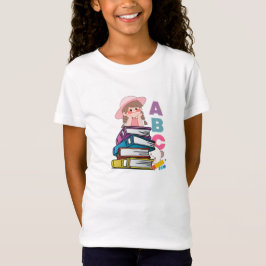 Livros ABC Fofos Menina | Camiseta de Leitura de V