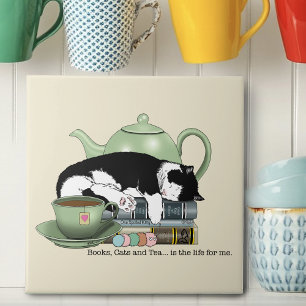 Livros Aconchegantes Gato Smoking Chá Chaleira Ver