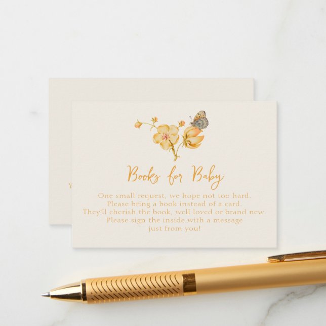 Livros Amarelos de Flor Selvagem para Inserção de  (Frente/Verso In Situ)