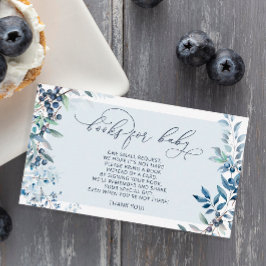 Livros Blueberry para cartão de gabinete para bebê