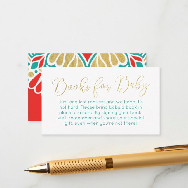 Livros Boho Fiesta para Cartão de Gabinete para Be (Frente/Verso In Situ)