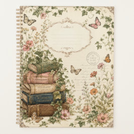 Livros Botânicos Antigos & Planejador Ivy Cottagec