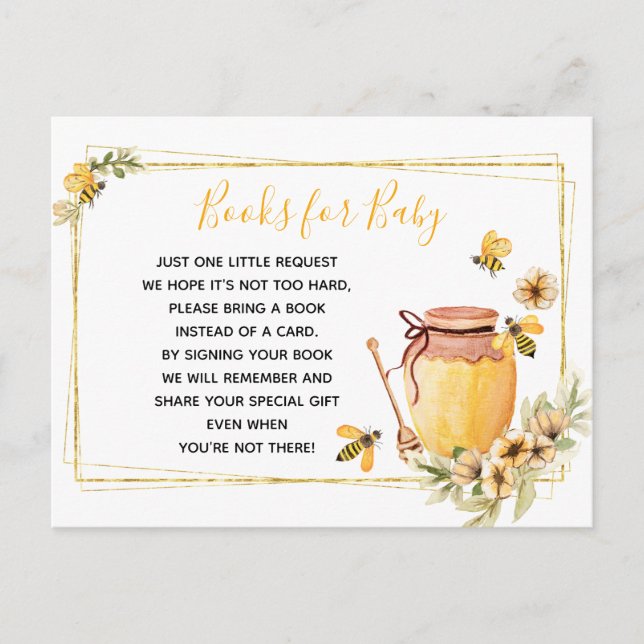 Livros Botânicos De Abelhas Para Cartão De Recepçã (Frente)