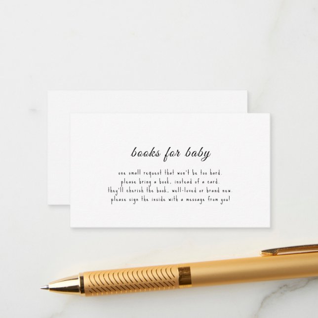 Livros brancos pretos para cartão de bebê (Frente/Verso In Situ)