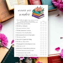 Livros Chuveiro de noiva Jogo sobre ou sob