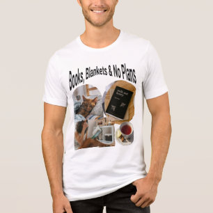 Livros, Coberturas E Sem Planos De Camisa De T Coz