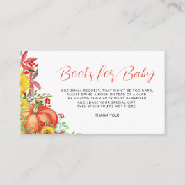 Livros de Abóbora para Cartão de Gabinete de Bebê