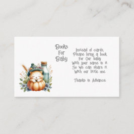 Livros de animais florestais para cartão de gabine