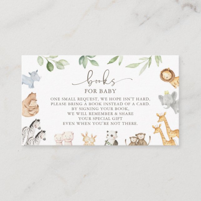 Livros de Arca de Noah para Cartão de Bebê (Frente)