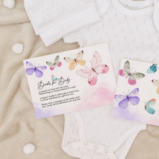 Livros De Borboletas Para Cartão De Bebê (Criador carregado)